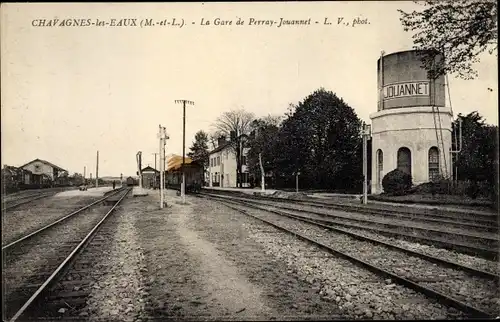 Ak Chavagnes les Eaux Maine et Loire, Gare de Perray Jouannet