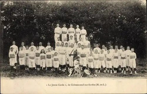 Ak Chateauneuf sur Sarthe Maine-et-Loire, La Jeune Garde, Jeunes Gymnastes