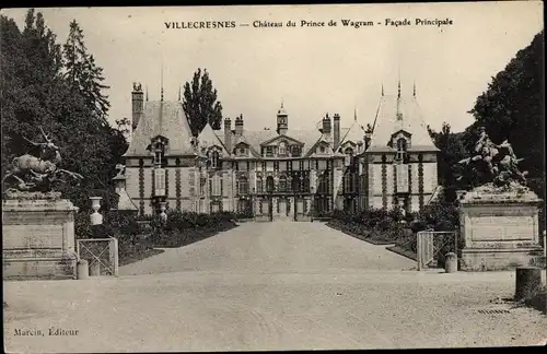 Ak Villecresnes Val-de-Marne, Château du Prince de Wagram