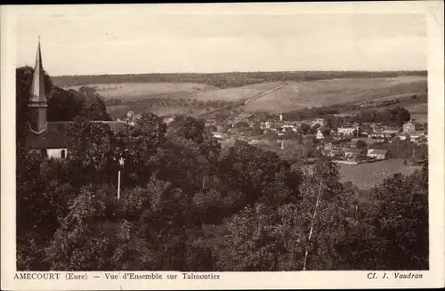 Ak Amecourt Eure, Vue d´Ensemble sur Talmontier