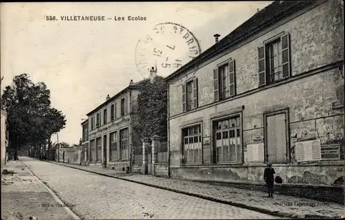 Ak Villetaneuse Seine-Saint-Denis, les Écoles