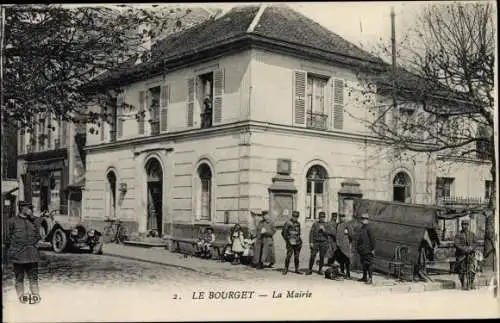 Ak Le Bourget Seine Saint Denis, La Mairie