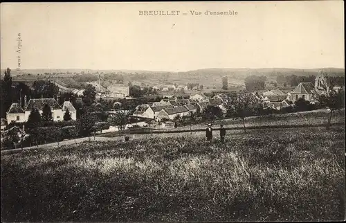 Ak Breuillet Essonne, Vue d´Ensemble