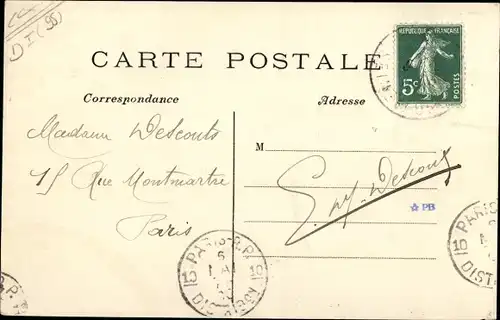 Ak Vauréal Val d´Oise, Inondations de Janvier 1910, Le Chateau