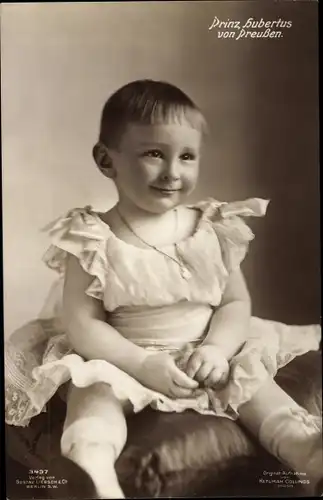 Ak Prinz Hubertus von Preußen, Portrait