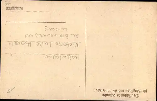 Ak Prinzessin Victoria Luise von Preußen, Herzogin von Braunschweig