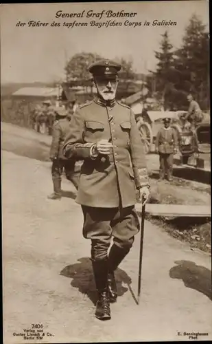 Ak General Graf Bothmer, Führer des Bayrischen Corps in Galizien