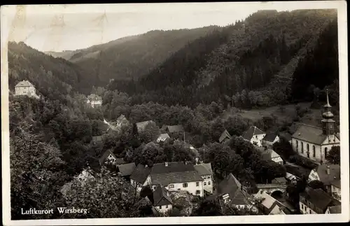 Ak Wirsberg im Fichtelgebirge, Ort, Kirche, Vogelschau