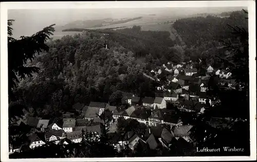 Ak Wirsberg im Fichtelgebirge, Ort, Vogelschau