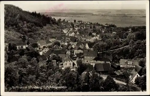 Ak Wirsberg im Fichtelgebirge, Ort, Vogelschau