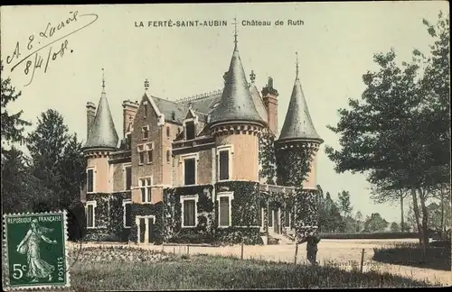 Ak La Ferté Saint Aubin Loiret, Château de Ruth
