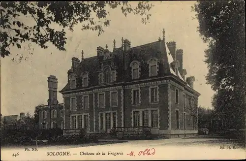 Ak Sologne Loiret, Château de Frogerie