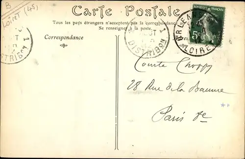 Ak Sologne Loiret, Château de Frogerie