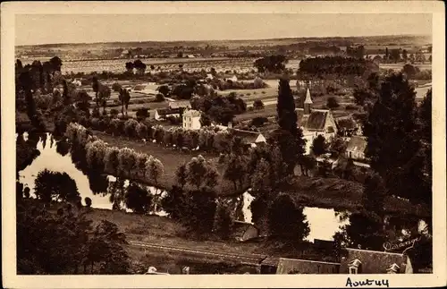 Ak Troo Loir et Cher, Panorama sur le Loir