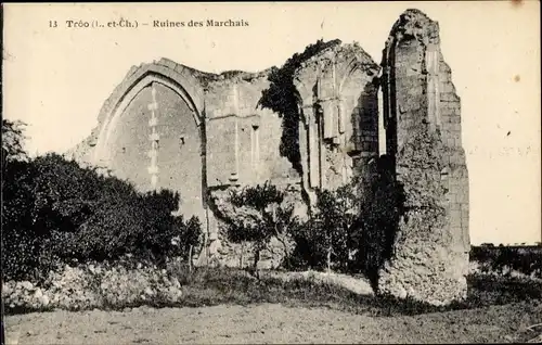 Ak Troo Loir et Cher, Ruines des Marchais
