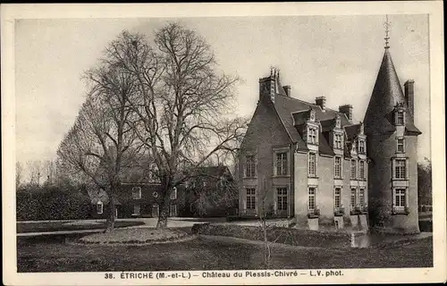 Ak Etriche Maine et Loire, Château du Plessis Chivré