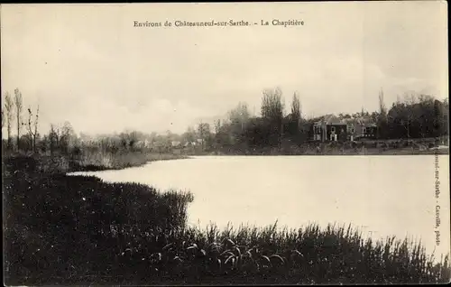 Ak Chateauneuf sur Sarthe Maine-et-Loire, La Chapitière