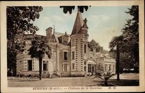 Ak Etriche Maine et Loire, Château de la Garenne