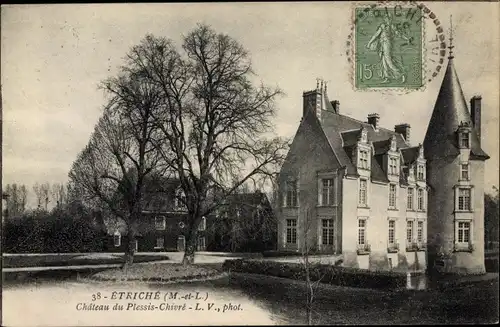 Ak Etriche Maine et Loire, Château de Plessis Chivré