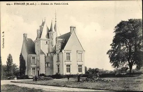 Ak Etriche Maine et Loire, Château de Plessis Chivré