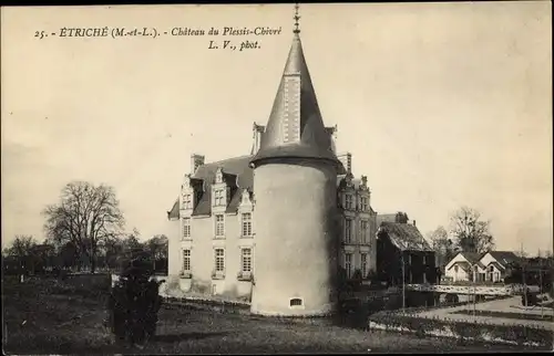 Ak Etriche Maine et Loire, Château du Plessis Chivré