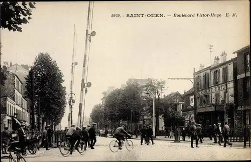 Ak Saint Ouen Seine Saint Denis, Boulevard Victor-Hugo