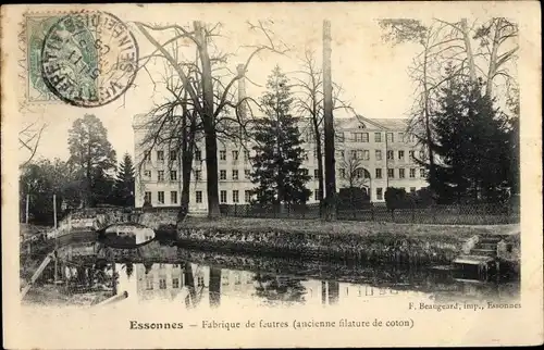 Ak Essonnes Essonne, Fabrique de Feutres