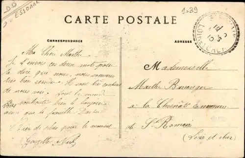 Ak Corbeil Essonne, Inondations de Janvier 1910, Garage