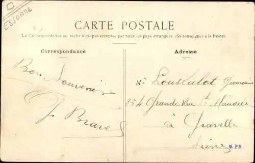 Ak Corbeil Essonne, Vue sur l´Essonnes