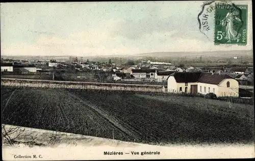 Ak Mézières-sur-Seine Yvelines, Vue Générale