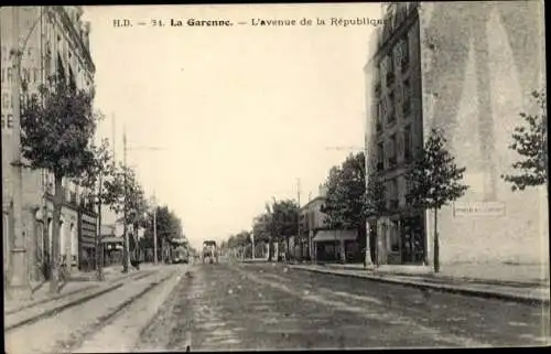 Ak La Garenne Hauts de Seine, Avenue de la République