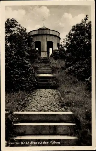 Ak Herrnhut Oberlausitz, Altan auf dem Hutberg