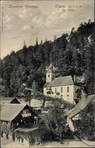 Ak Oybin in der Oberlausitz, Kirche