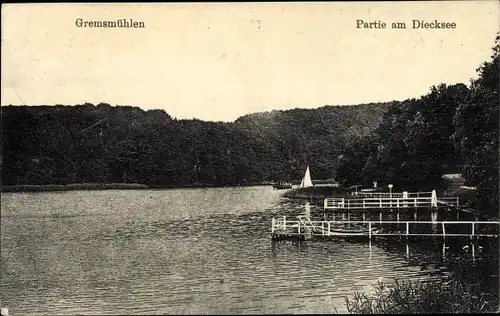 Ak Gremsmühlen Malente in Ostholstein, Partie am Diecksee