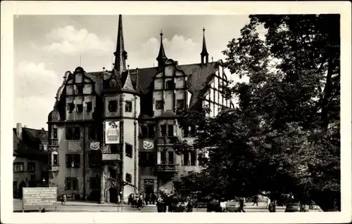 Ak Saalfeld an der Saale Thüringen, Rathaus