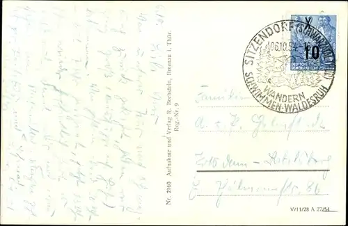 Ak Sitzendorf in Thüringen, Panorama