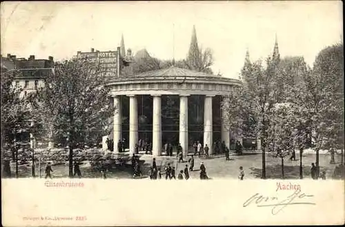 Ak Aachen in Nordrhein Westfalen, Elisenbrunnen