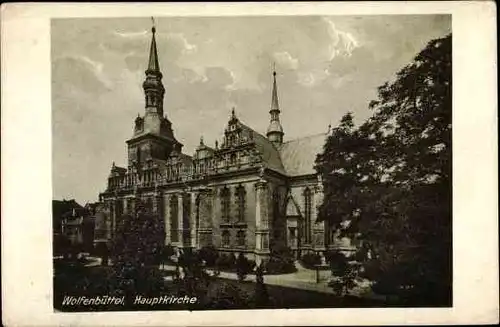Ak Wolfenbüttel in Niedersachsen, Hauptkirche