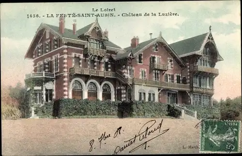 Ak La Ferté Saint Aubin Loiret, Château de la Luzière