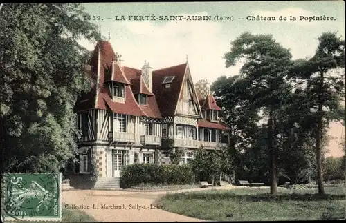 Ak La Ferté Saint Aubin Loiret, Château de la Popinière