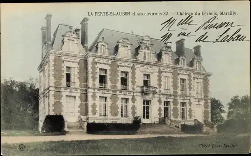 Ak La Ferté Saint Aubin Loiret, Le Château de Cerbois, Marcilly