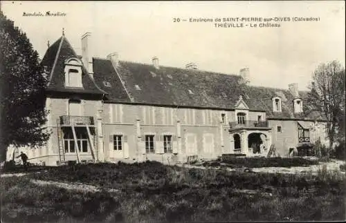 Ak Saint-Pierre-sur-Dives Calvados, Thiéville le Château