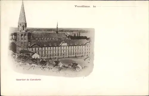 Ak Vendôme Loir et Cher, Quartier de Cavalerie