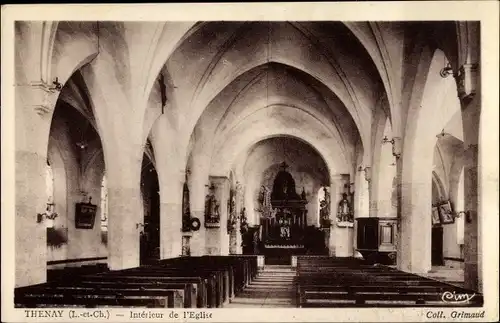 Ak Thenay Loir et Cher, Intérieur de l'Église