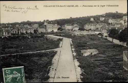 Ak Villeneuve Saint Georges Val de Marne, Panorama sur le Foyer Villeneuvois