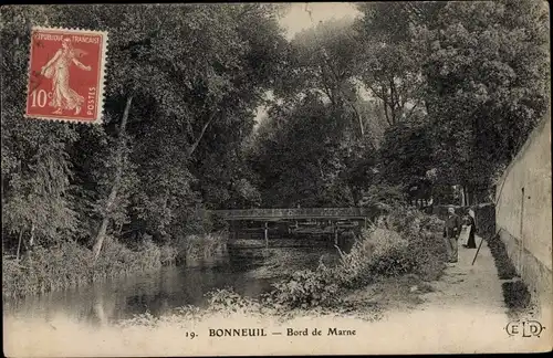 Ak Bonneuil sur Marne, Bords de Marne