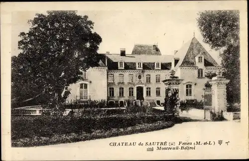 Ak Féneu Maine et Loire, Château de Sautré