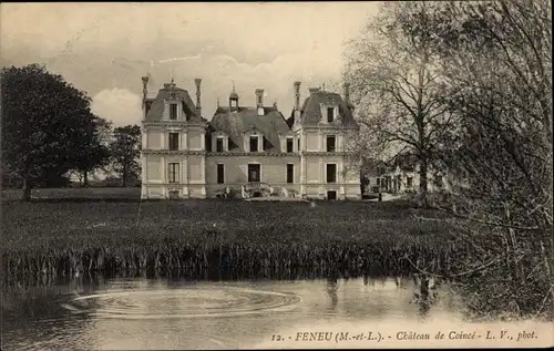 Ak Féneu Maine et Loire, Château le Coincé