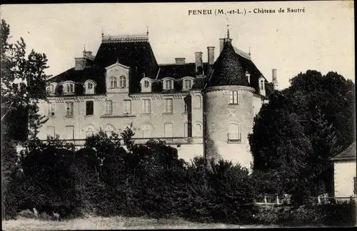 Ak Féneu Maine et Loire, Château de Sautré