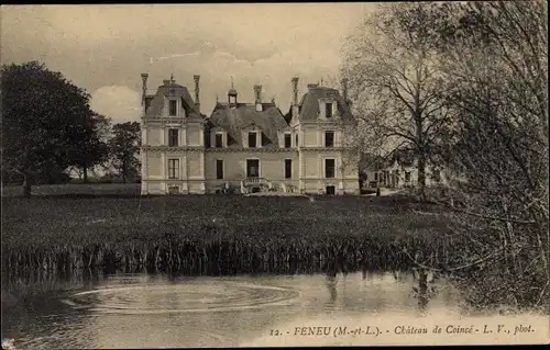 Ak Féneu Maine et Loire, Château de Coincé